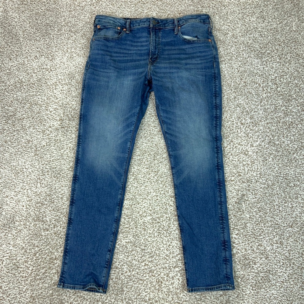 American Eagle Jeans Mens 38x34 Blue Athletic Skinny Stretch Denim Casual Basic